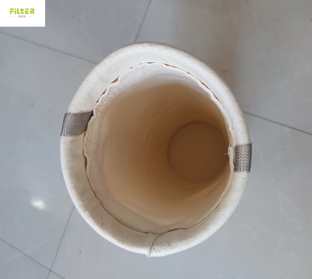 Рукави фильтра 500GSM Aramid Nomex с SS звенят и высокотемпературный клей