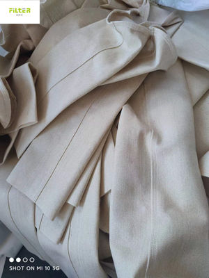 Рукави фильтра 500GSM Aramid Nomex с SS звенят и высокотемпературный клей