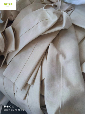 Носки фильтра 500GSM~550GSM Nomex Aramid с высоким прозрачным клеем силикона