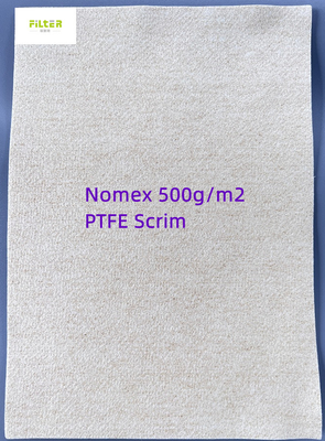 Ткань фильтра Aramid/Nomex пробитая иглой чувствуемая Nonwoven для сборника пыли