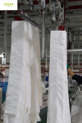 Изготовленный на заказ белый цедильный мешок удаления пыли PTFE плиссированный для сборника пыли