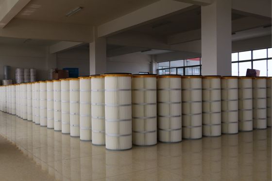 Железной плиссированный крышкой патрон фильтра 3 - волочения для большой концентрации пыли