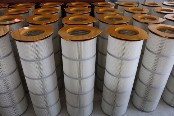 Железной плиссированный крышкой патрон фильтра 3 - волочения для большой концентрации пыли