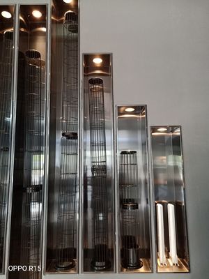 Цедильный мешок плиссированный звездой полиэстера 450GSM 550GSM для систем сборника пыли